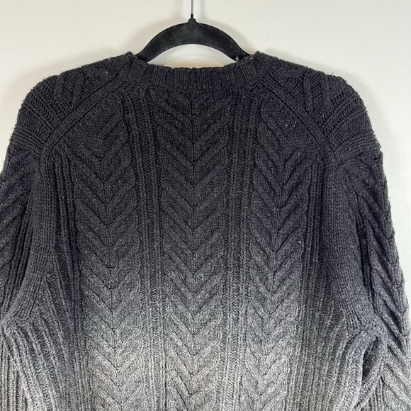Inc International Concepts Lambswool Ombré Gray Black Sweater Size Large - Picture 7 of 8